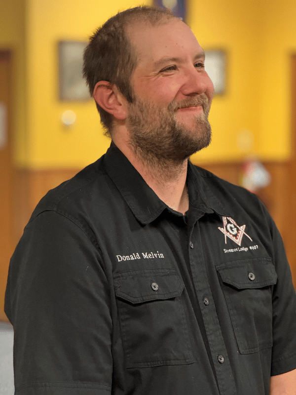 Junior Warden Brother Donald Melvin III