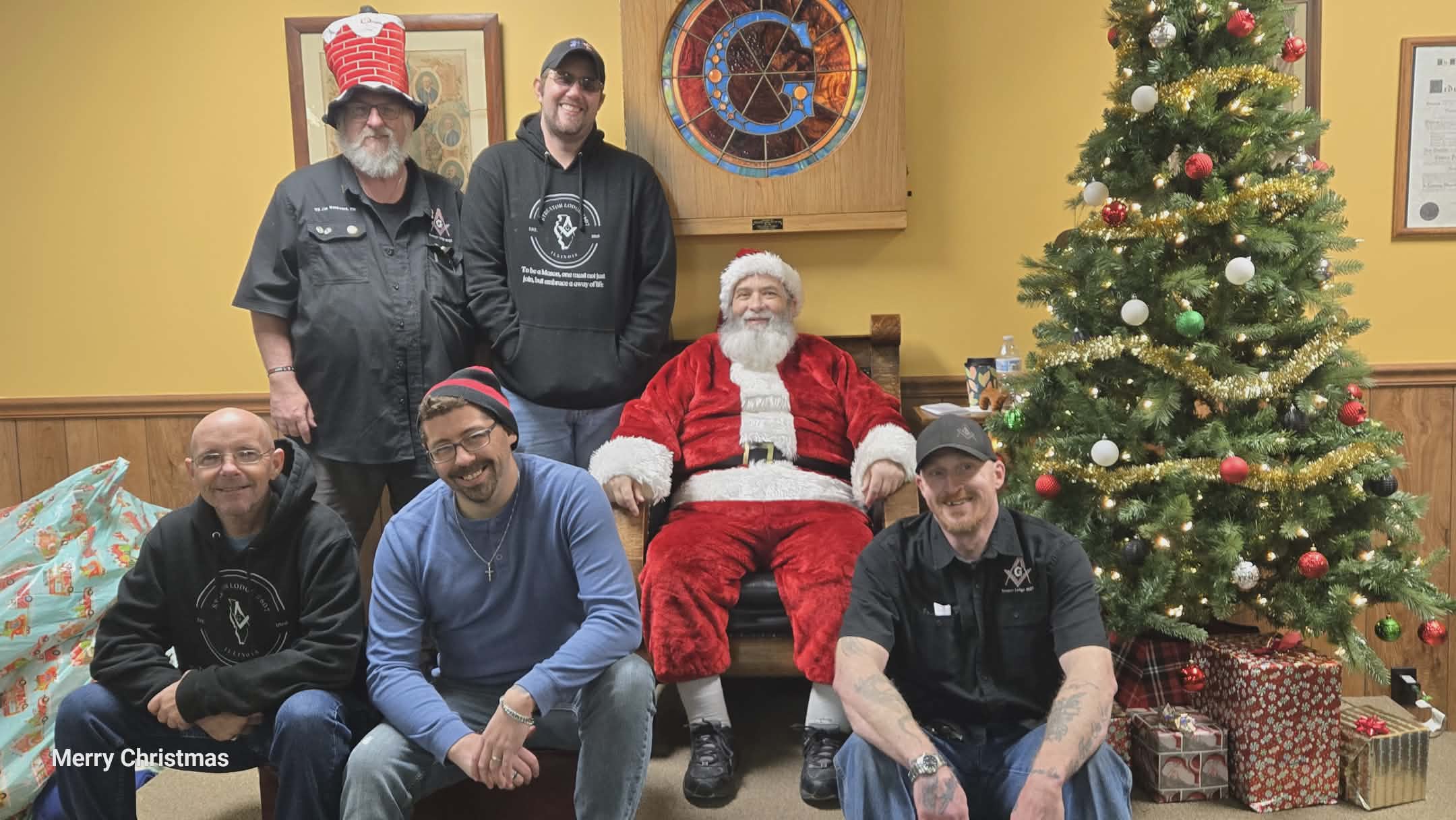 Picture of the Brethren at the Annual Breakfast with Santa event