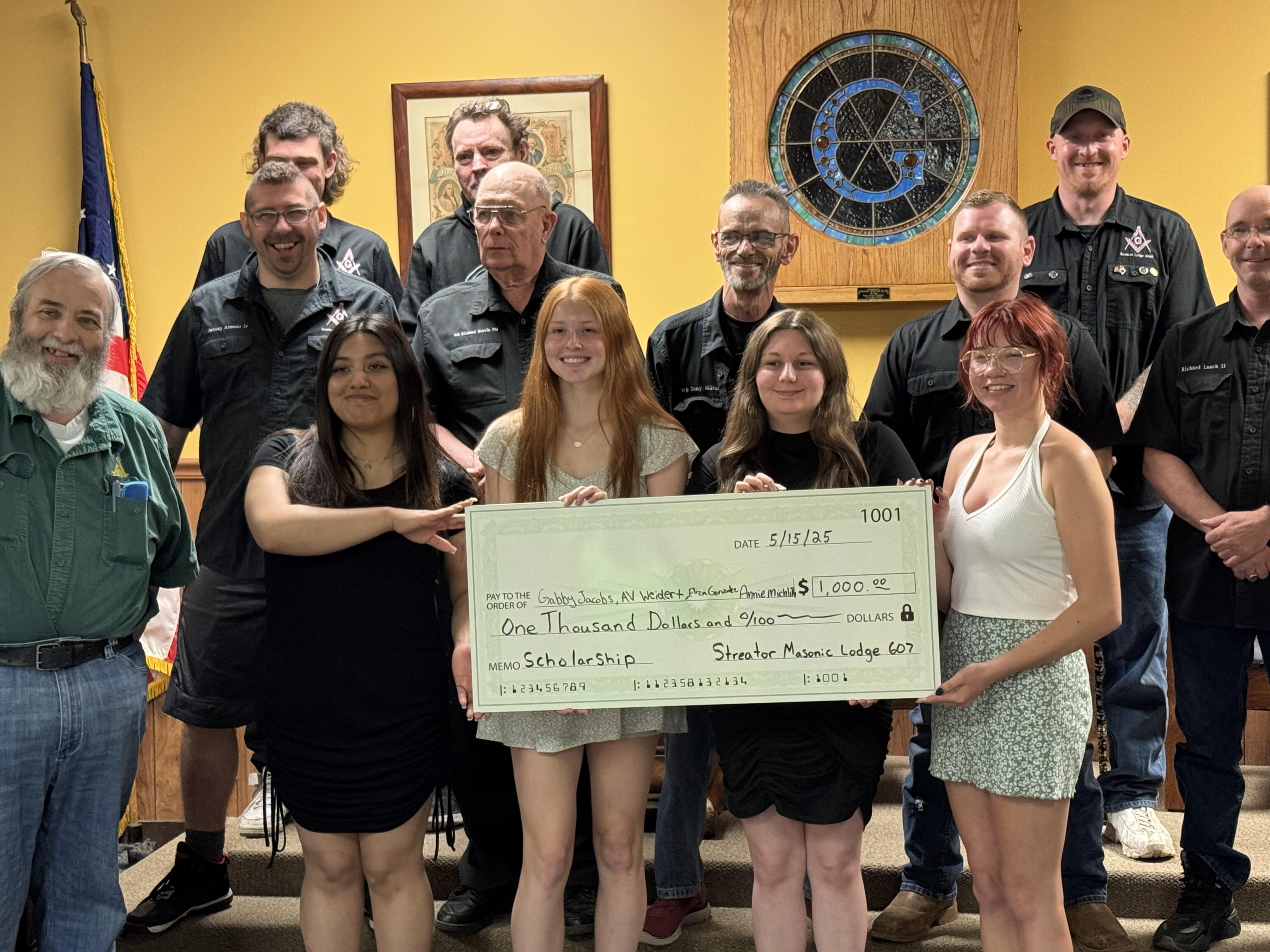 picture of the four scholarship award winners